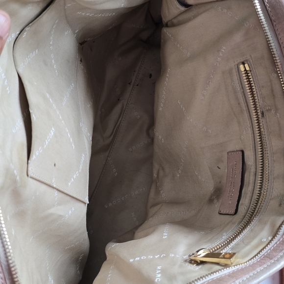 $1195 Marc Jacobs Leather Handbag Women Serengeti Wellington Brown Stone Large - Picture 16 of 16